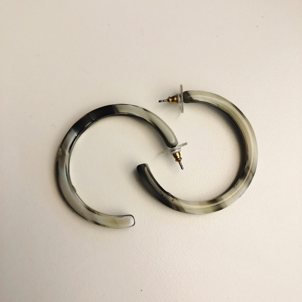 JCrew Acrylic Hoops